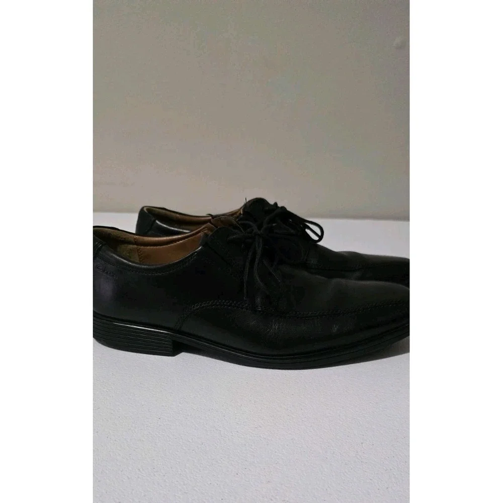Clark's Tilden Black Leather Dress Shoes Men's‎ Size 8.5 Career